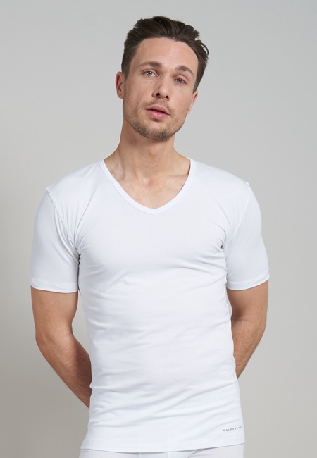 Herren T-Shirt weiß uni 2er Pack