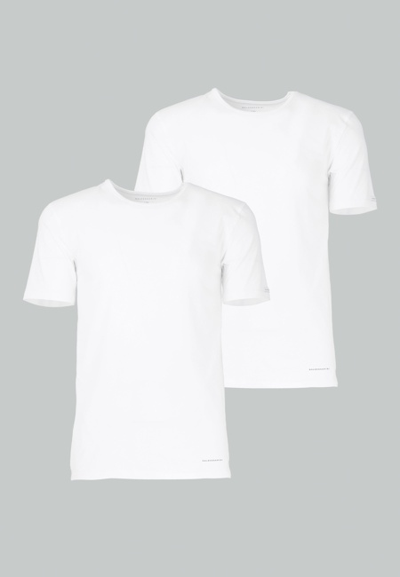 Herren T-Shirt weiß uni 2er Pack