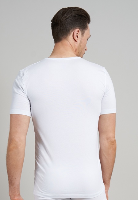 Herren T-Shirt weiß uni 2er Pack
