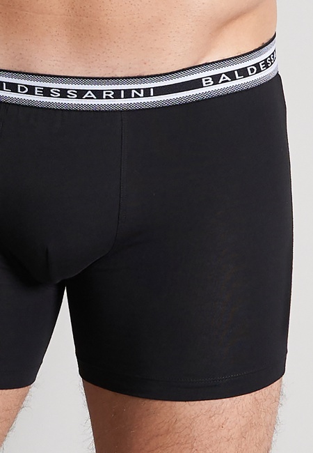 Baldessarini Herren Long-Pants schwarz uni 3er Pack