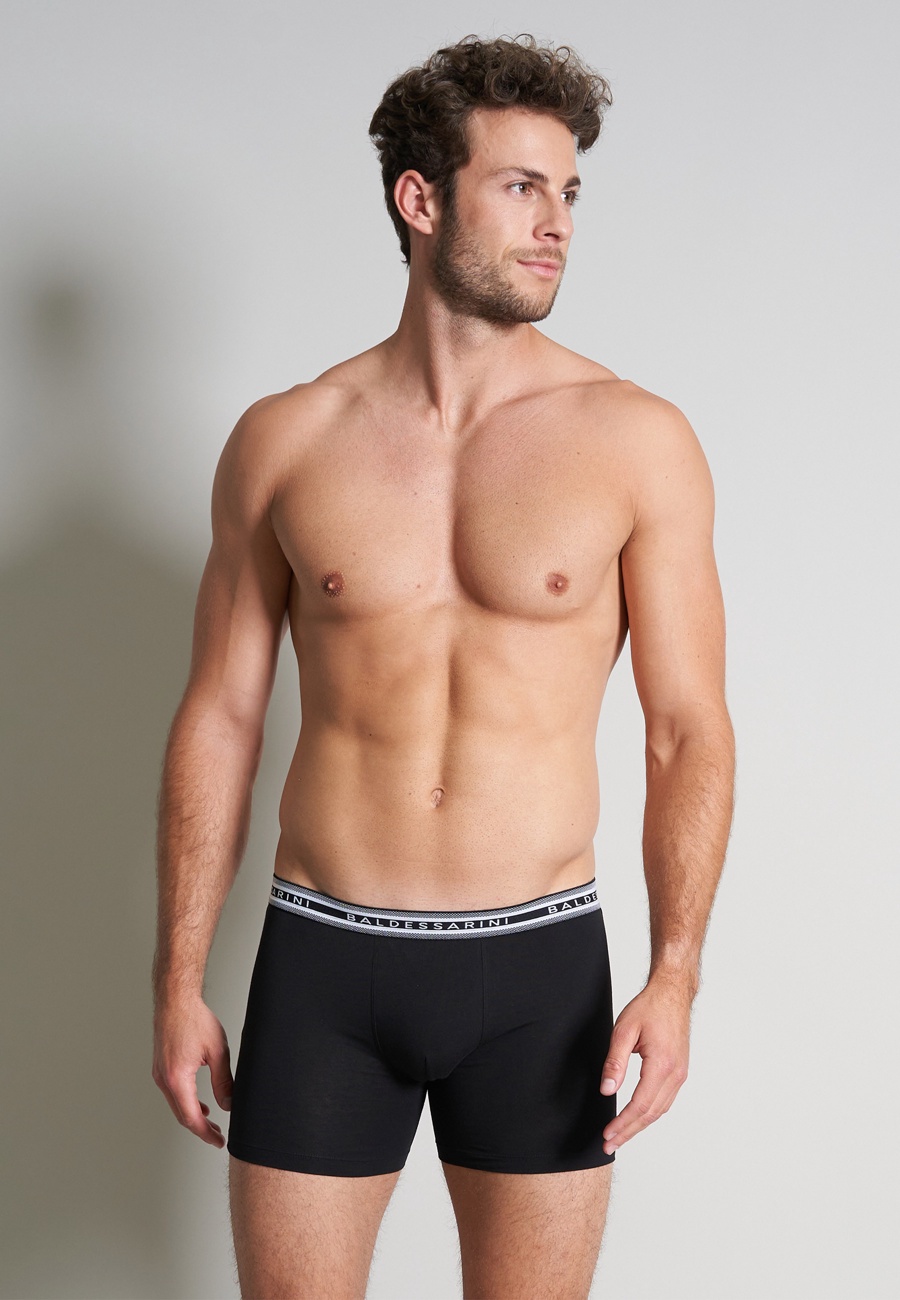 Baldessarini Herren Long-Pants schwarz uni 3er Pack