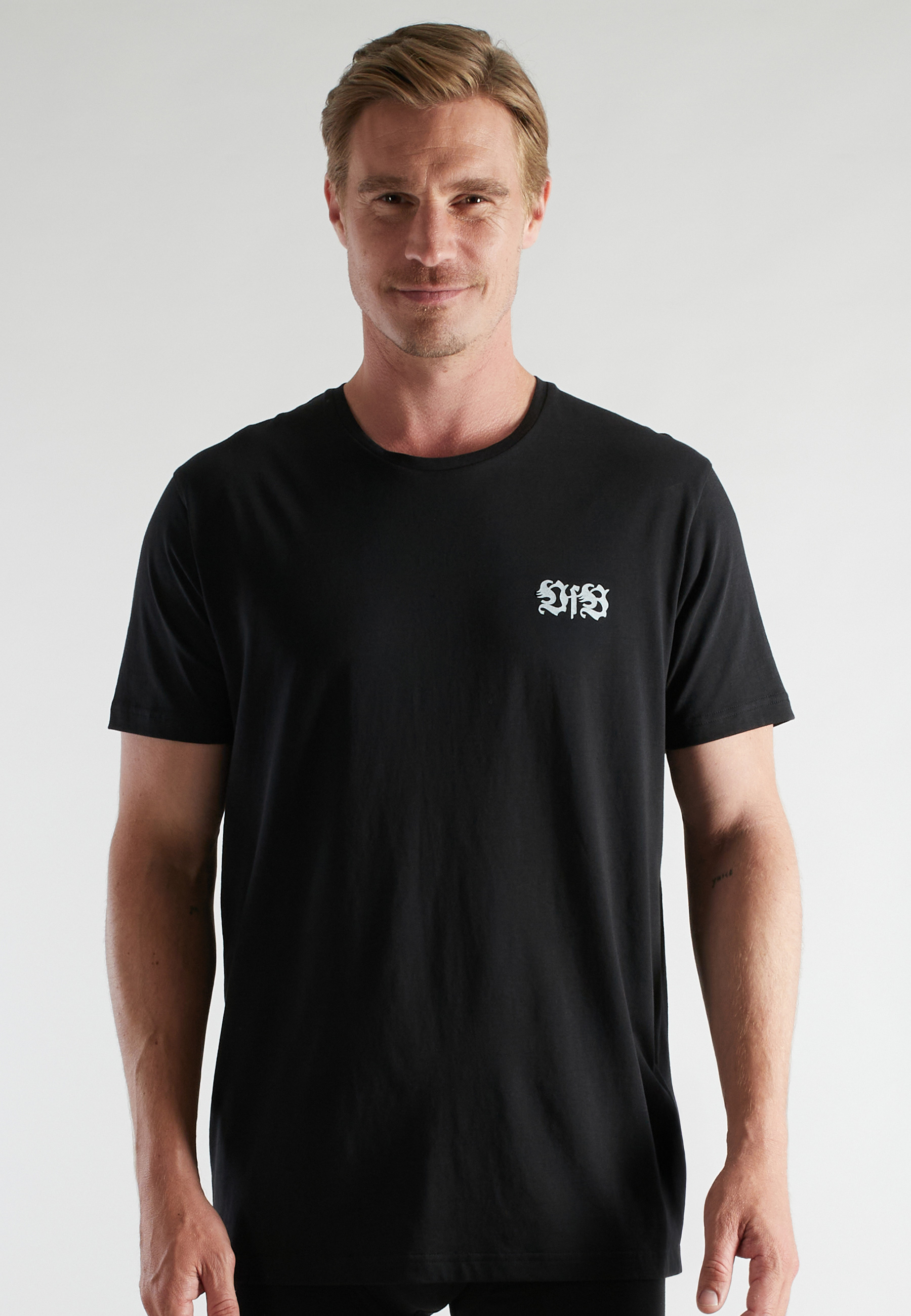 VfB Herren Shirt schwarz uni 2er Pack