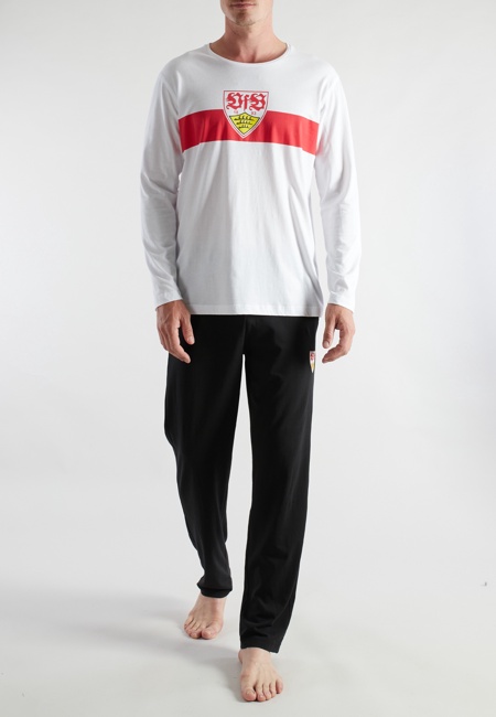 VfB Herren Pyjama weiß