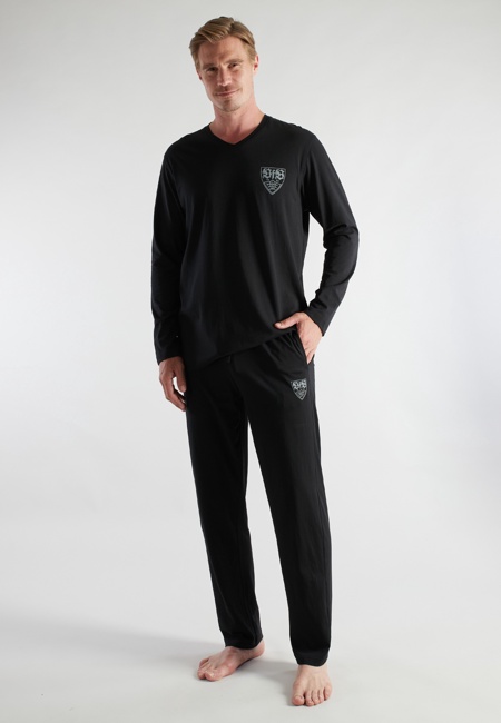 VfB Herren Pyjama schwarz