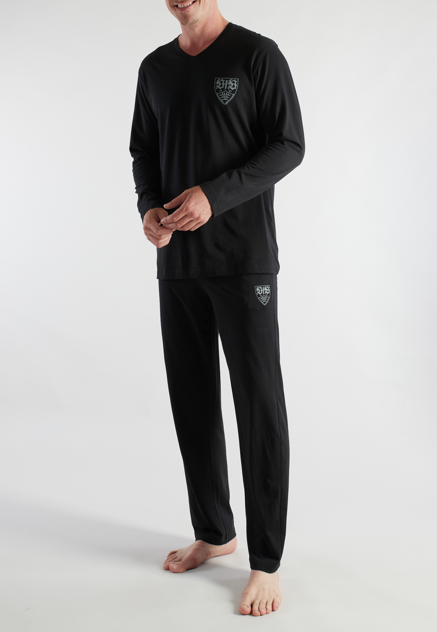 VfB Herren Pyjama schwarz