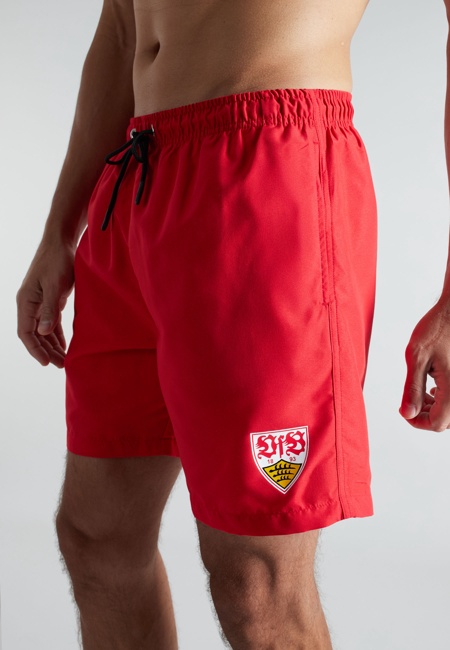 VfB Herren Badeshorts rot uni