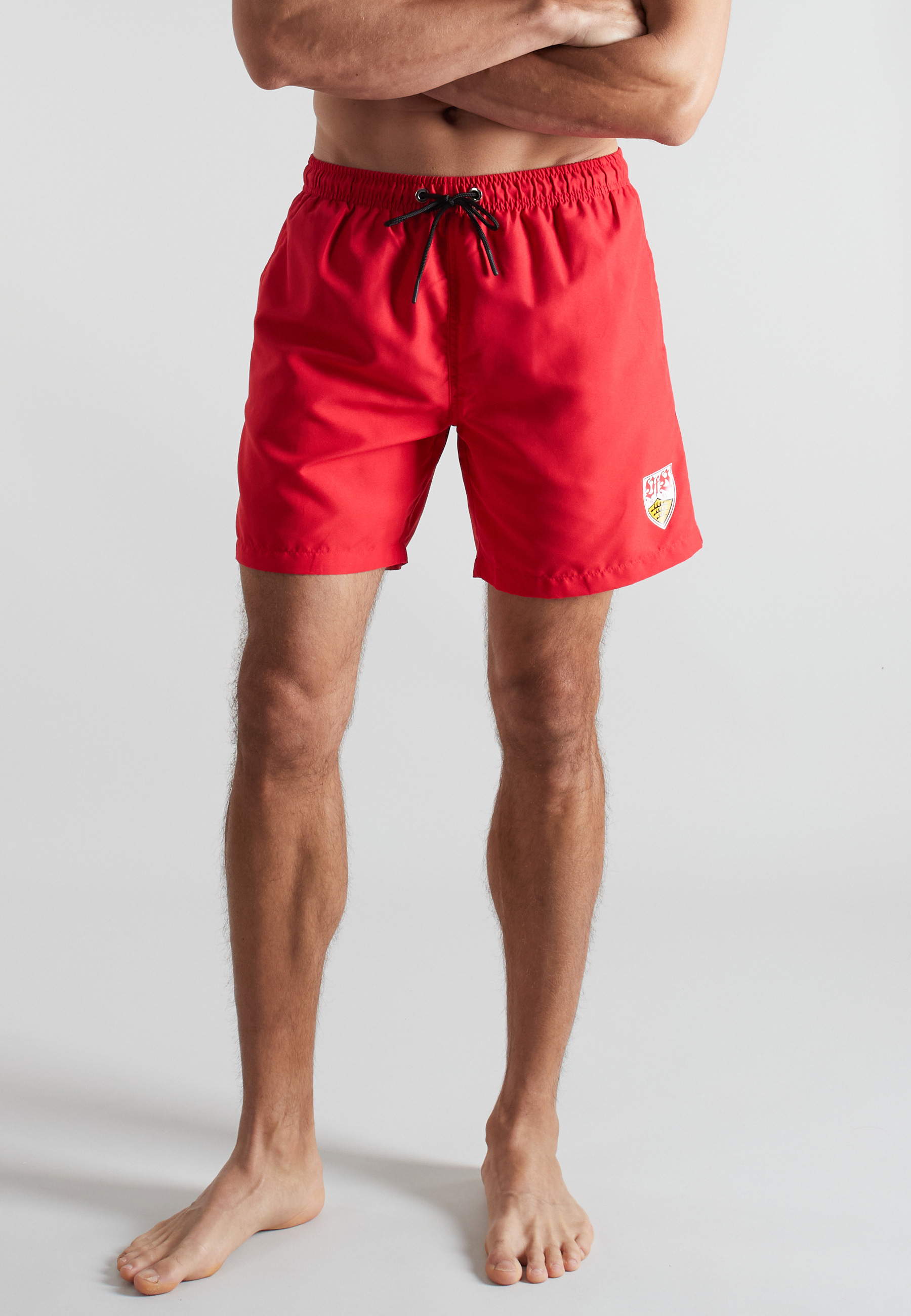 VfB Herren Badeshorts rot uni