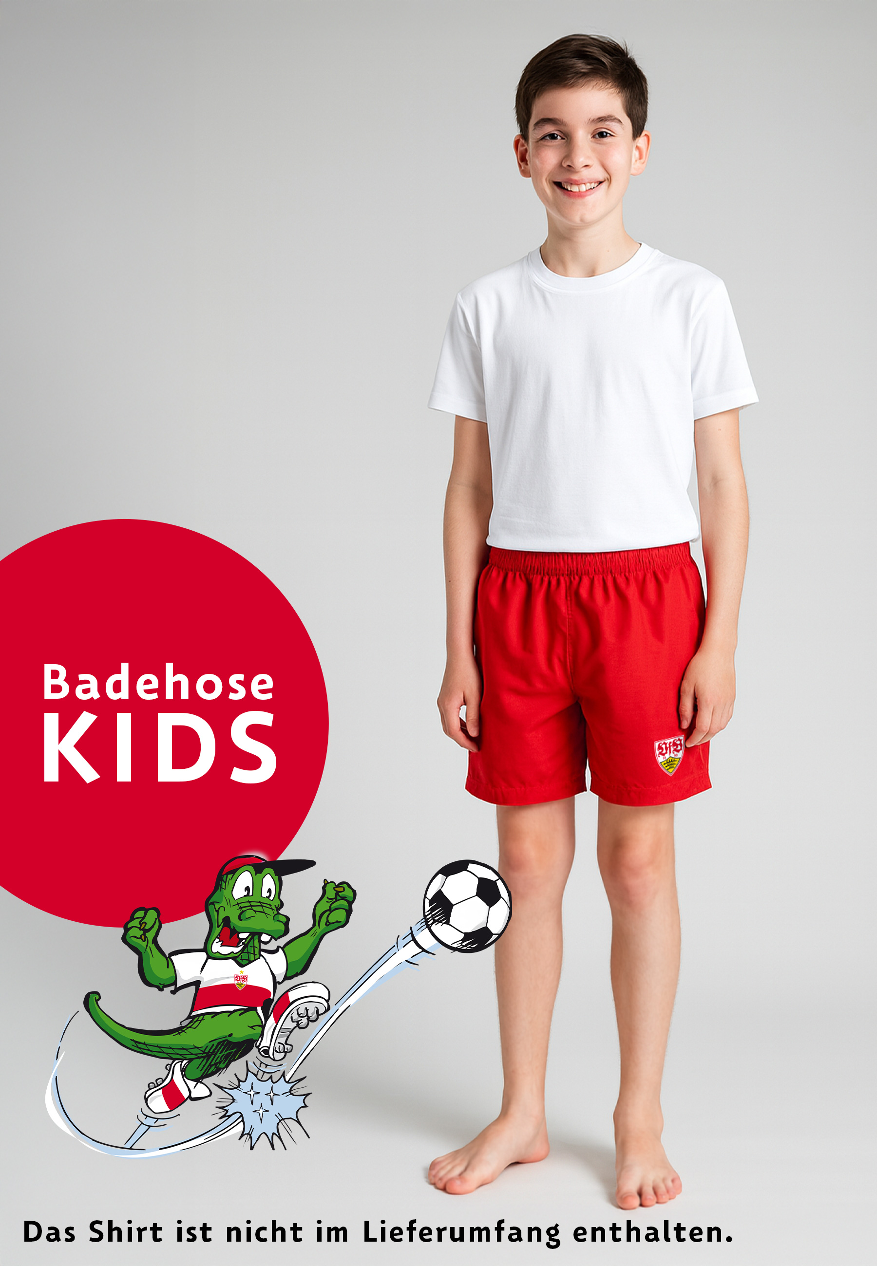 VfB Jungen Badehose rot