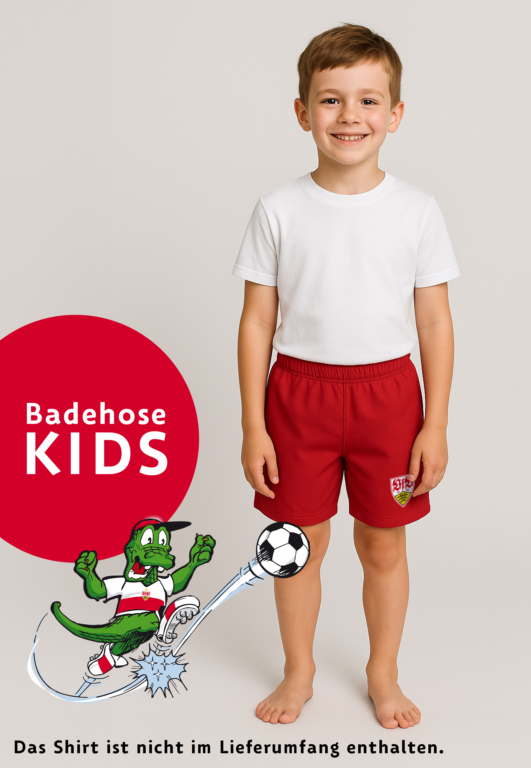 VfB Jungen Badehose rot