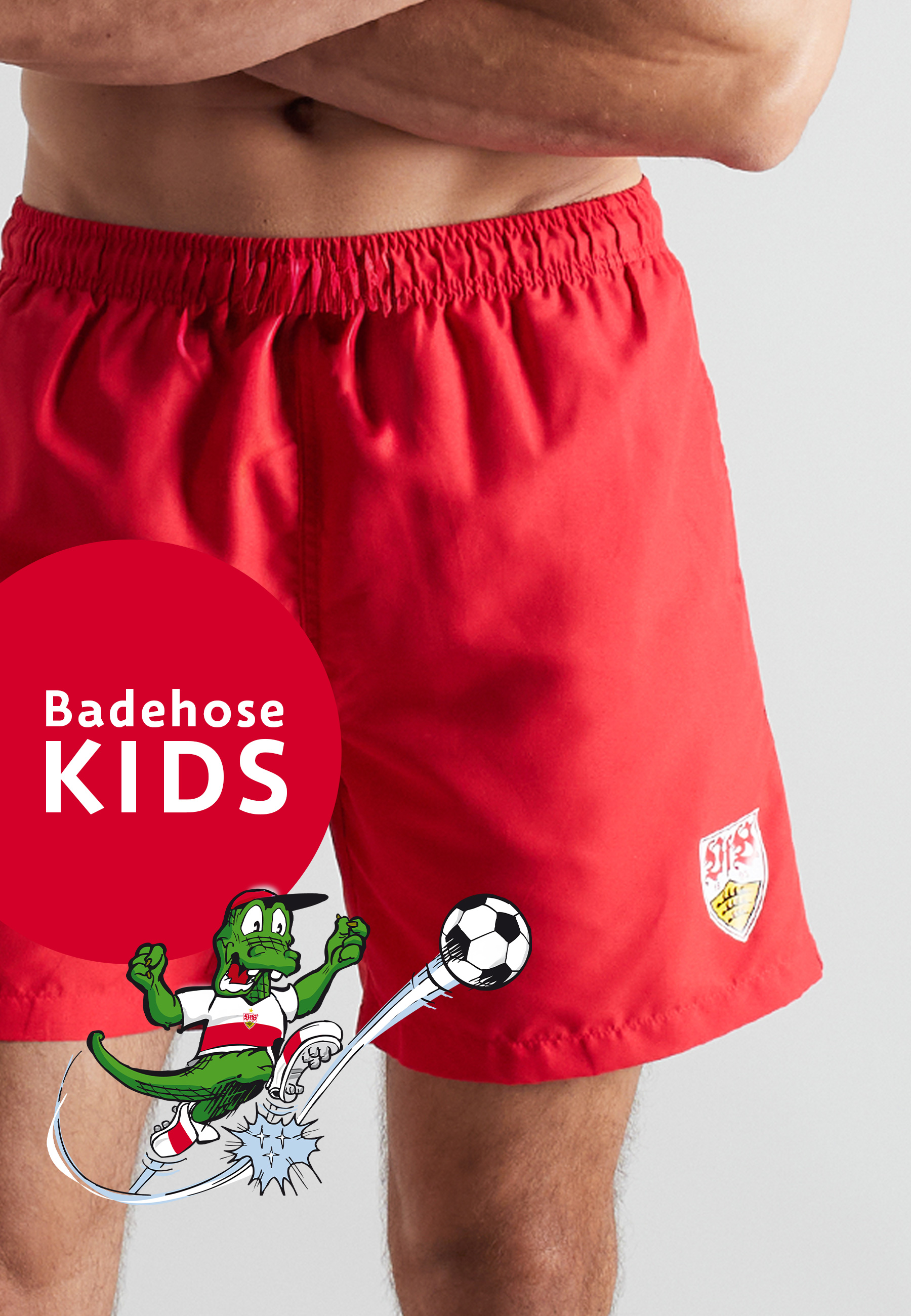VfB Jungen Badehose rot