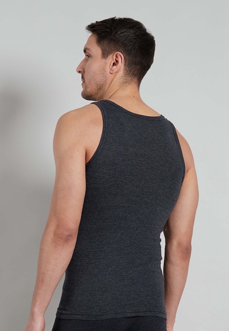 GÖTZBURG Herren Tank-Top grau quergestreift 4er Pack