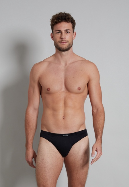 TOM TAILOR Herren Slip schwarz uni 7er Pack
