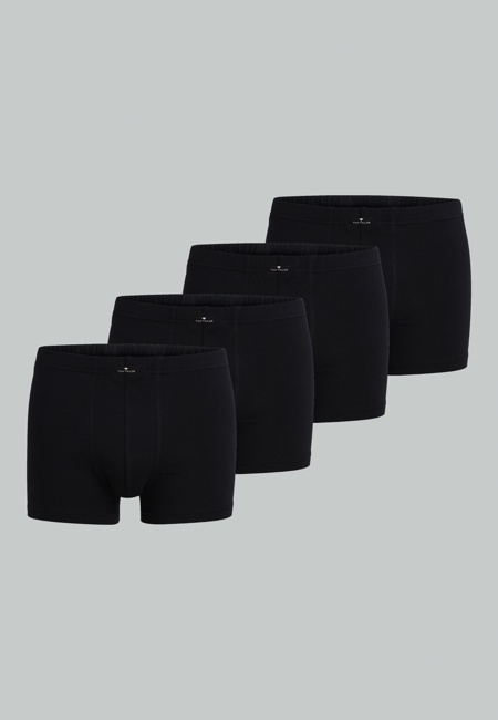 TOM TAILOR Herren Pants schwarz uni 4er Pack
