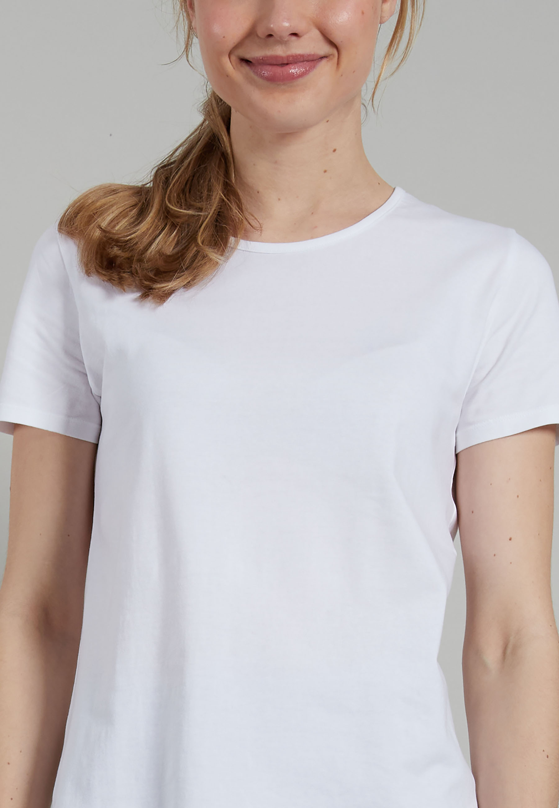 GÖTZBURG Damen Shirt weiß uni 3er Pack