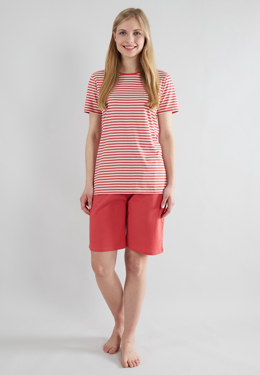 GÖTZBURG Damen Shorty rot quergestreift