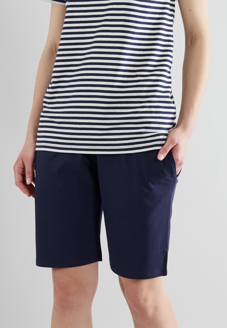 GÖTZBURG Damen Shorty blau quergestreift