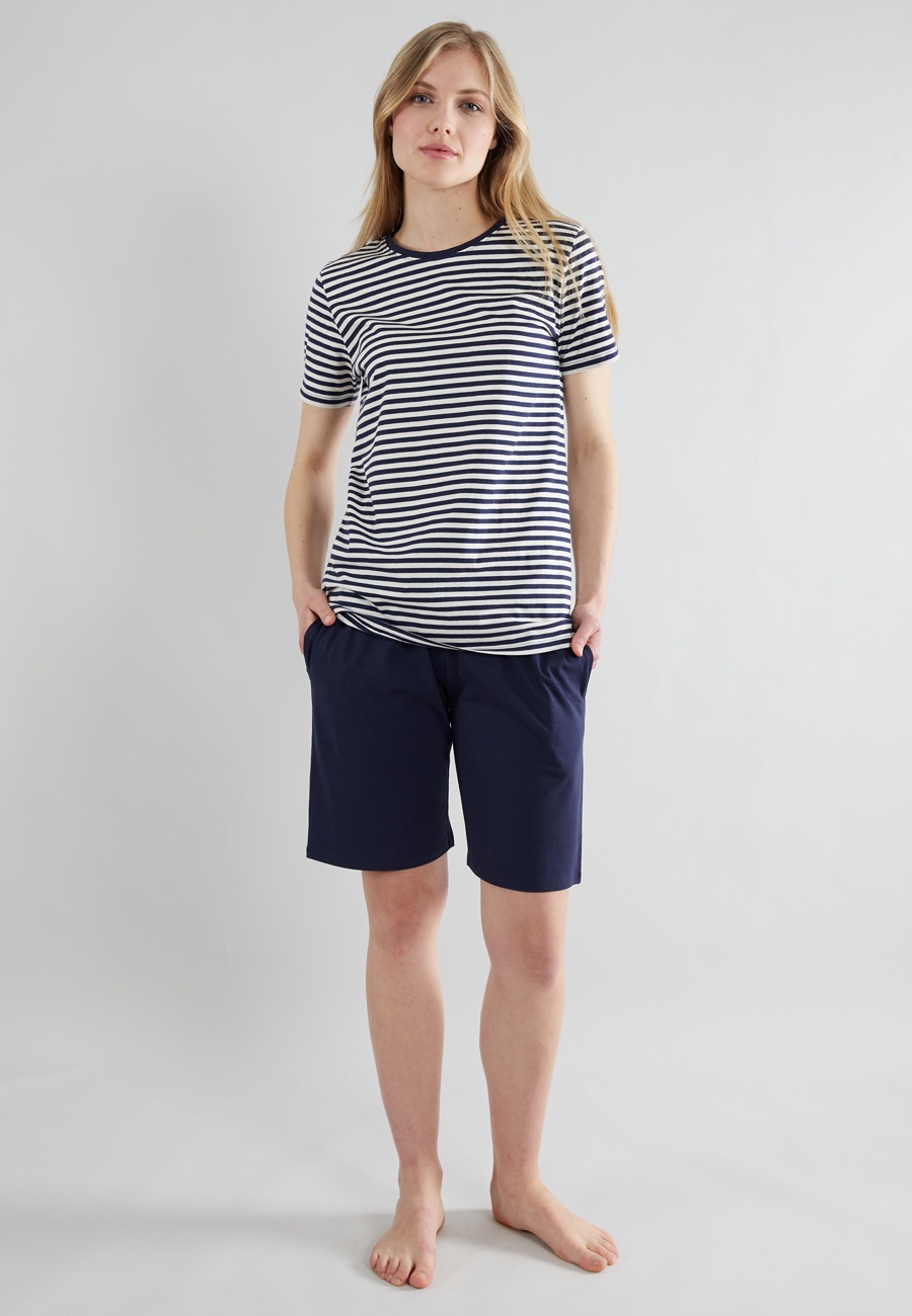 GÖTZBURG Damen Shorty blau quergestreift