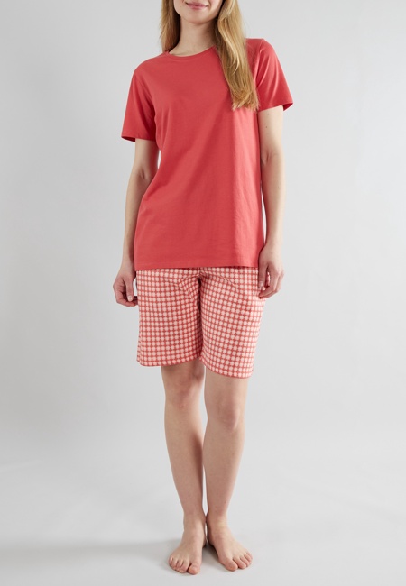 GÖTZBURG Damen Shorty rot kariert