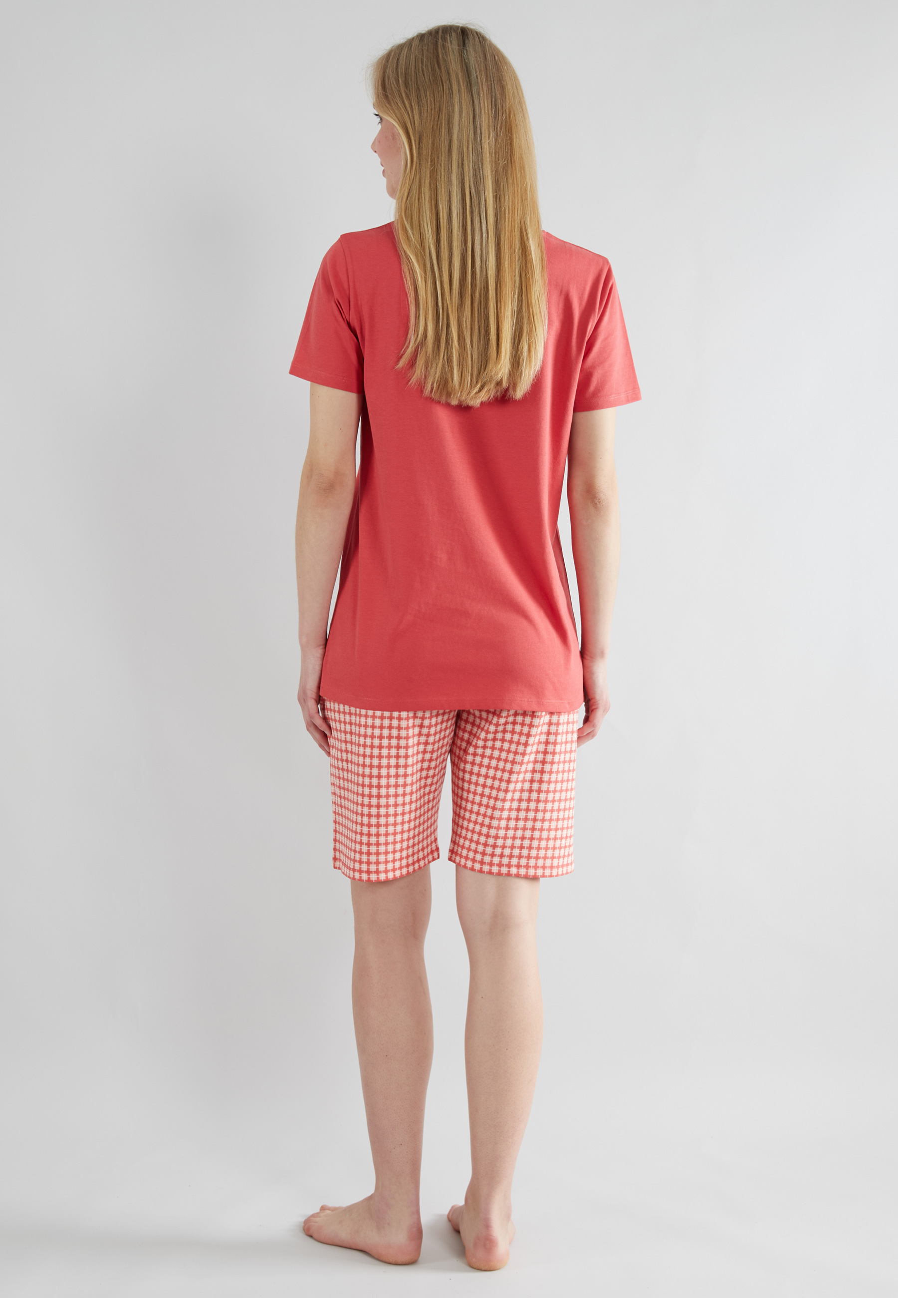 GÖTZBURG Damen Shorty rot kariert