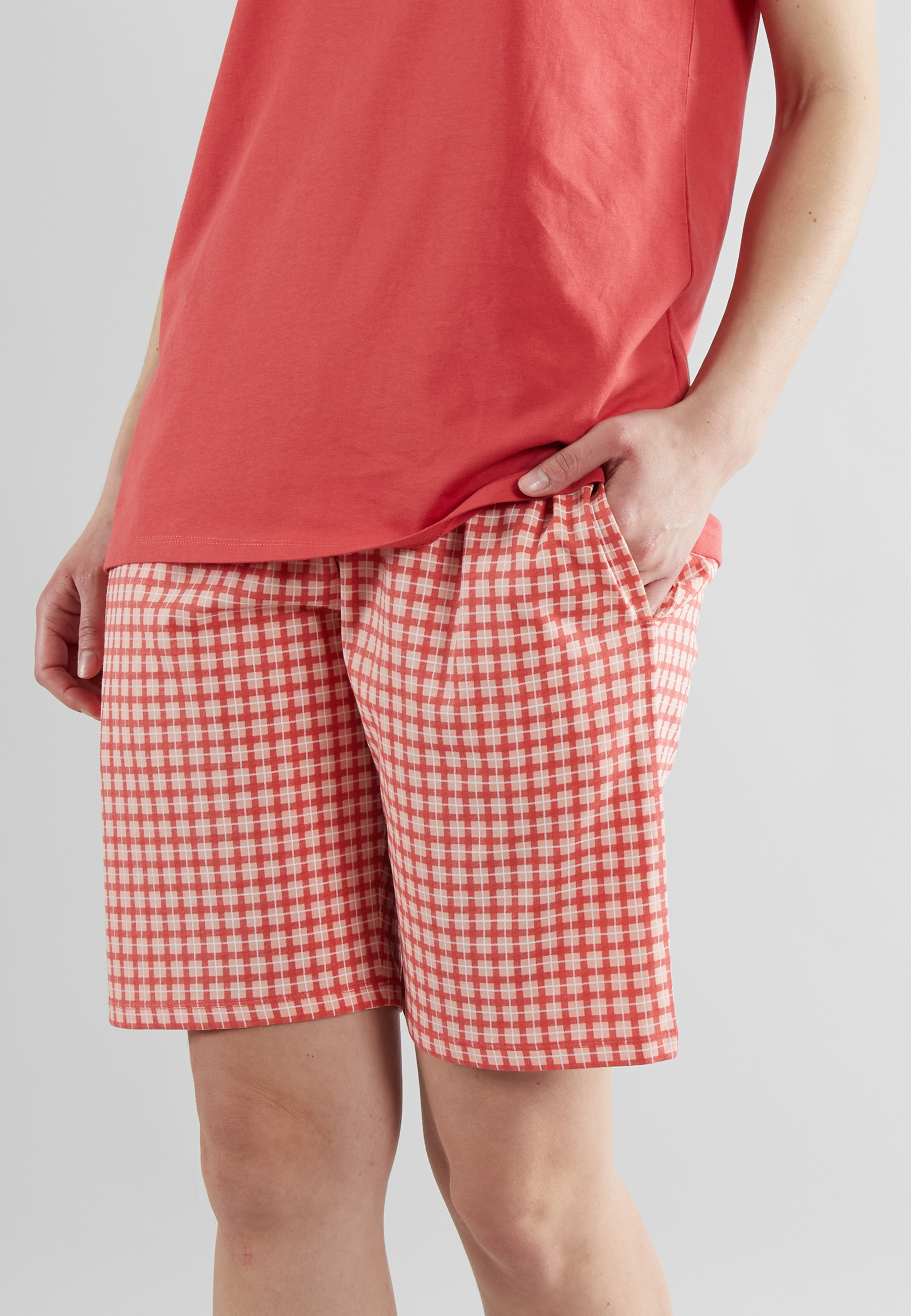 GÖTZBURG Damen Shorty rot kariert