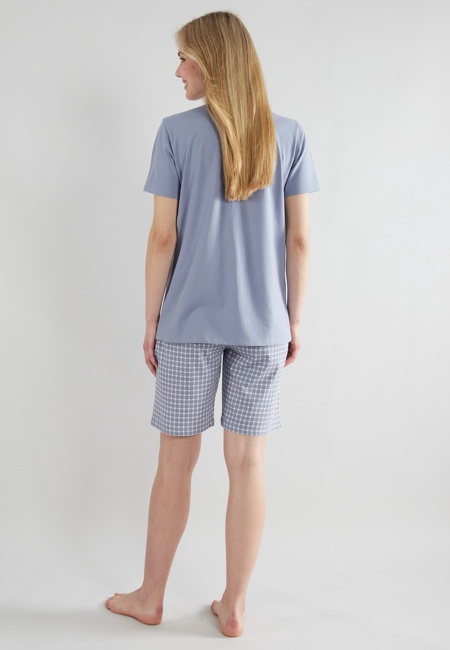 GÖTZBURG Damen Shorty blau kariert
