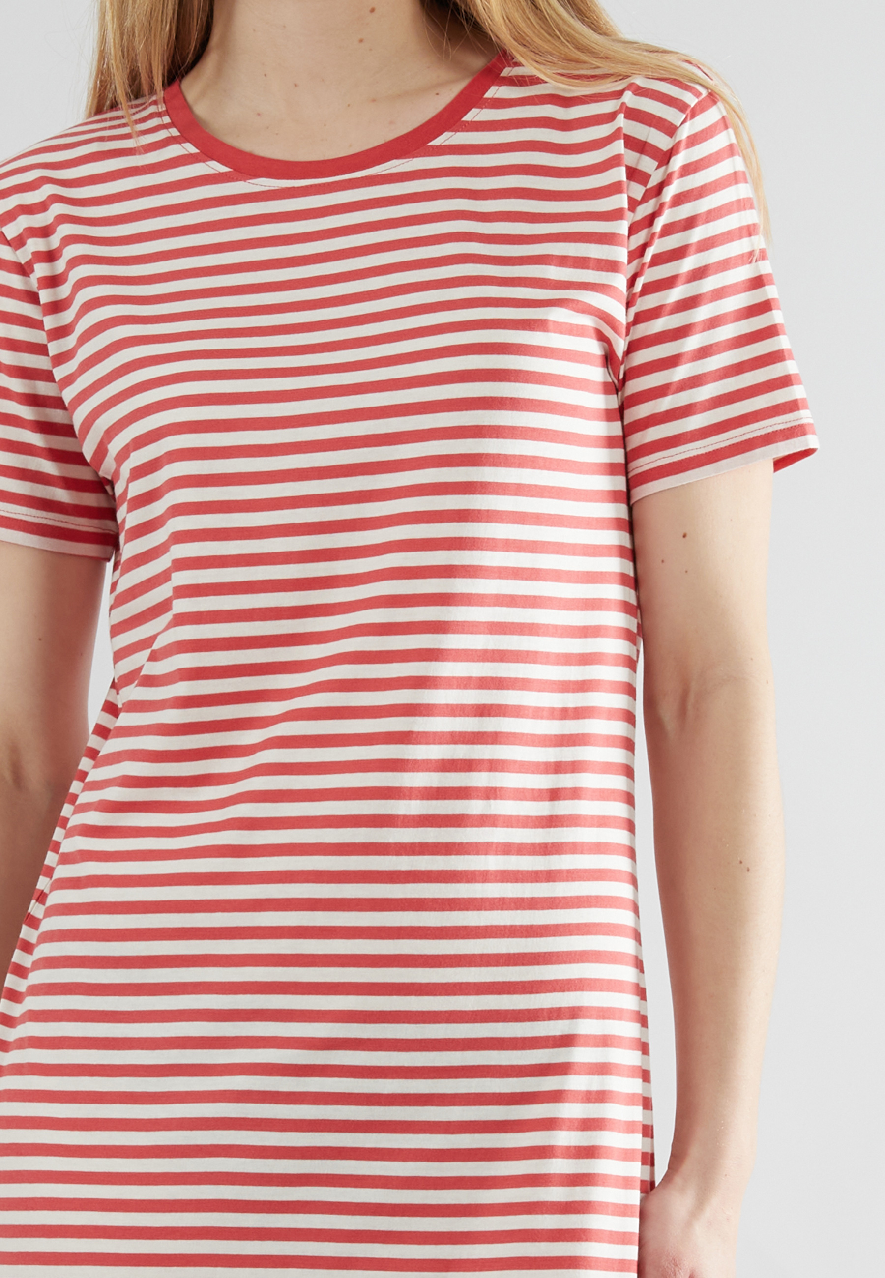 GÖTZBURG Damen Nachthemd rot quergestreift