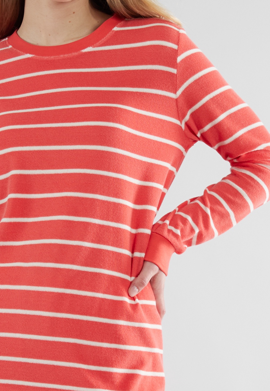 GÖTZBURG Damen Pyjama rot quergestreift