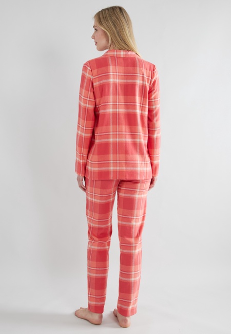 GÖTZBURG Damen Pyjama rot kariert