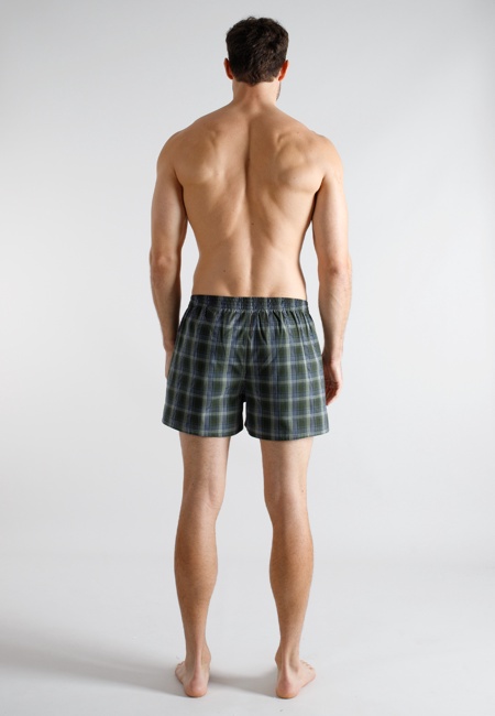 TOM TAILOR Herren Boxershort blau kariert 3er Pack