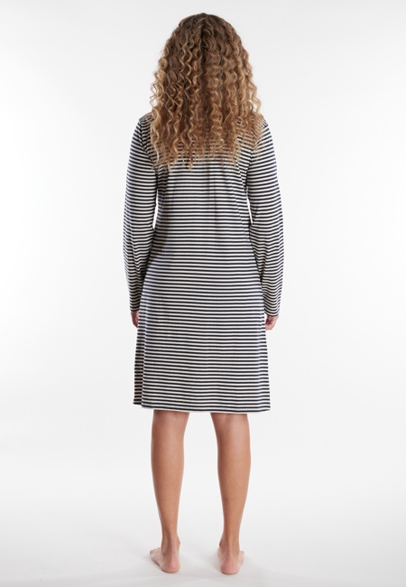 GÖTZBURG Damen Nachthemd blau quergestreift