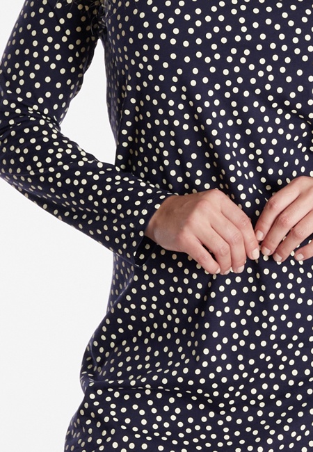 GÖTZBURG Damen Nachthemd blau gepunktet