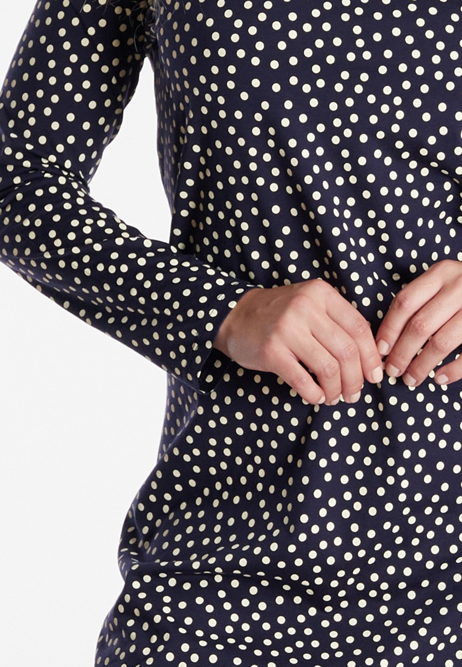 GÖTZBURG Damen Nachthemd blau gepunktet