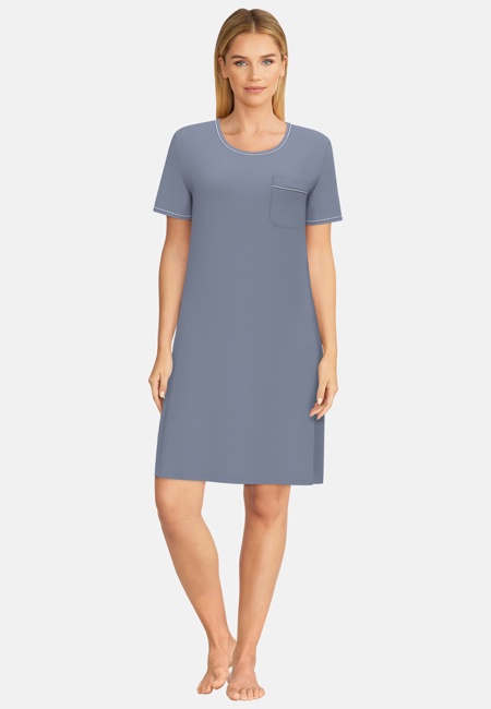GÖTZBURG Damen Nachthemd blau uni