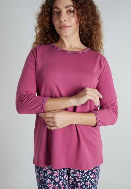 GÖTZBURG Damen Pyjama rot bedruckt