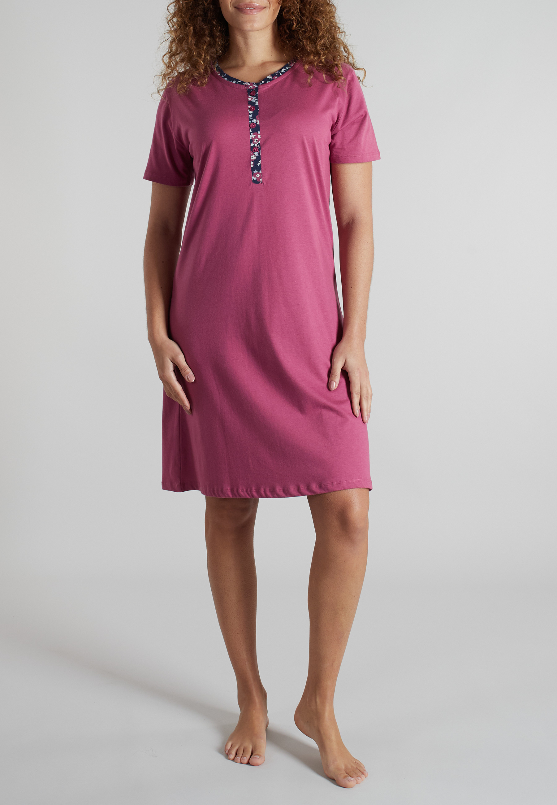 GÖTZBURG Damen Nachthemd rot uni