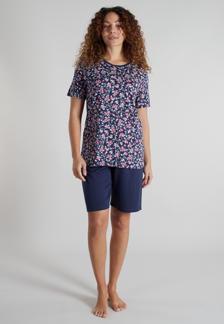 GÖTZBURG Damen Shorty blau bedruckt