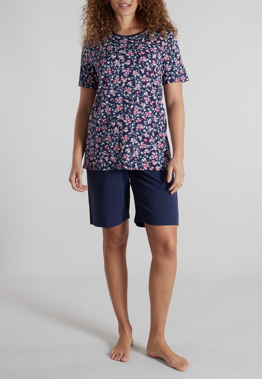 GÖTZBURG Damen Shorty blau bedruckt