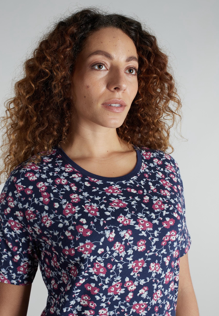 GÖTZBURG Damen Shorty blau bedruckt