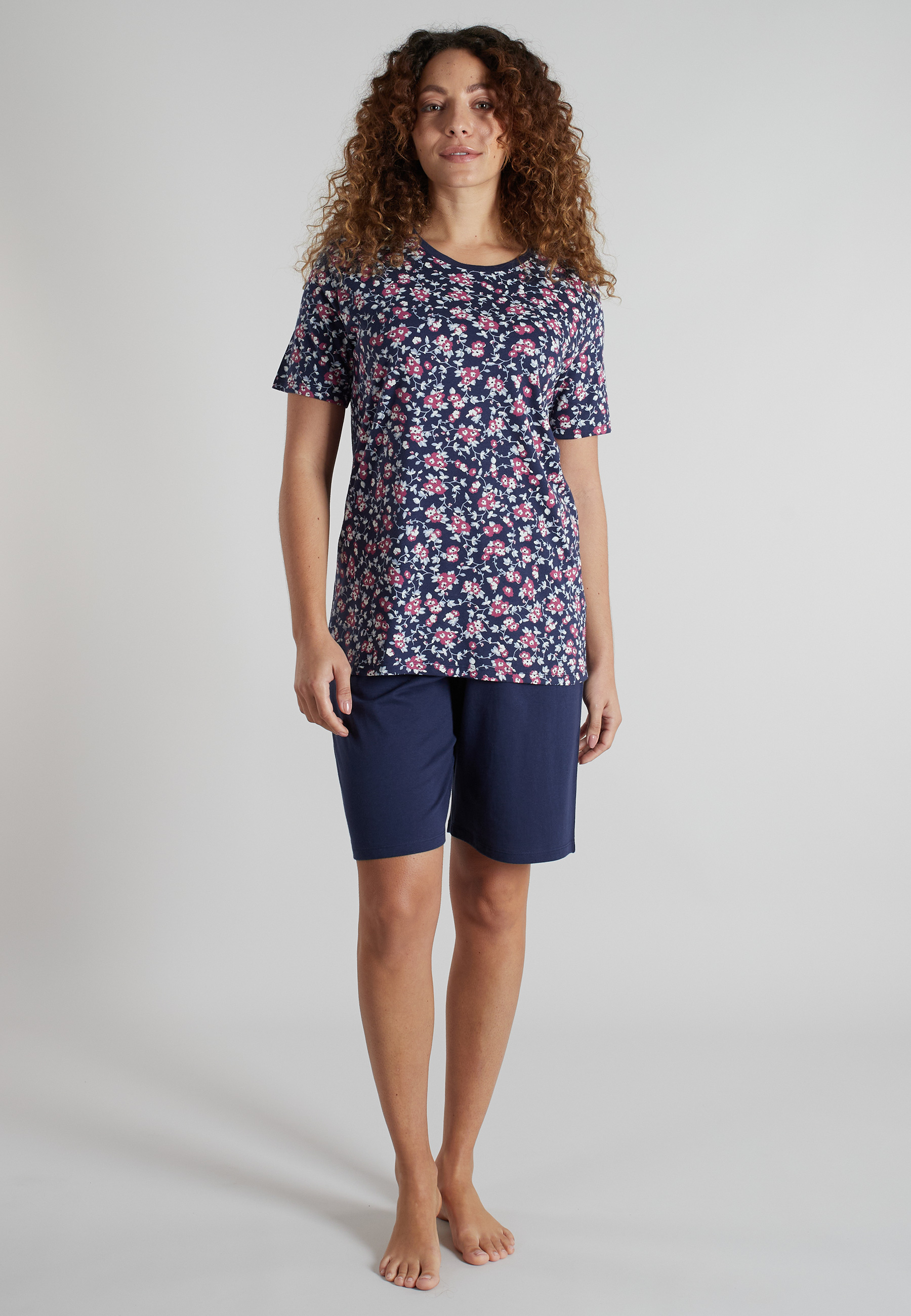 GÖTZBURG Damen Shorty blau bedruckt