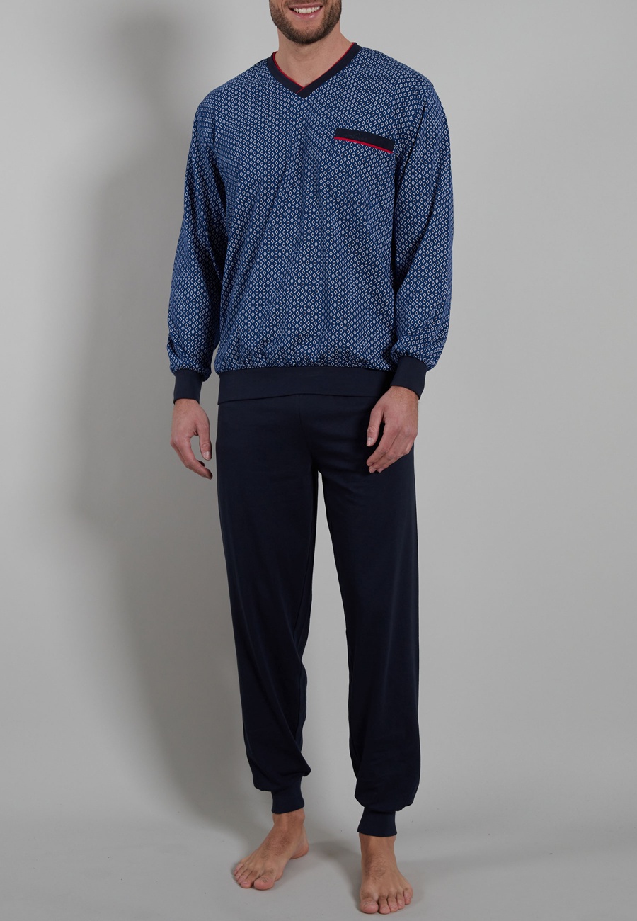 Produktbild von NORMANN Herren Pyjama Gewebt, Durchgeknöpft 50983 | Tag- Und Nachtwäsche Im Wäscheland