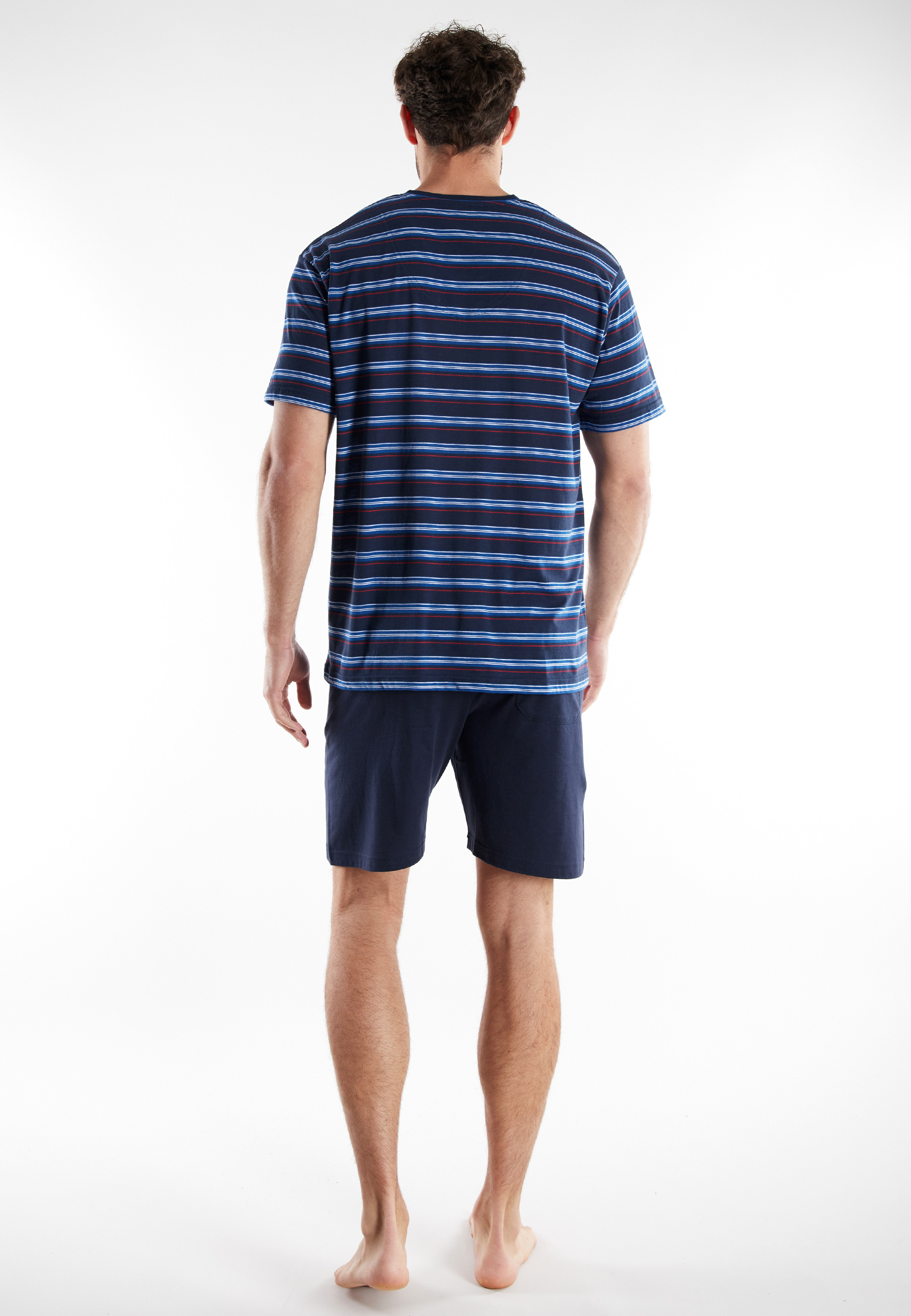 GÖTZBURG Herren Shorty blau quergestreift