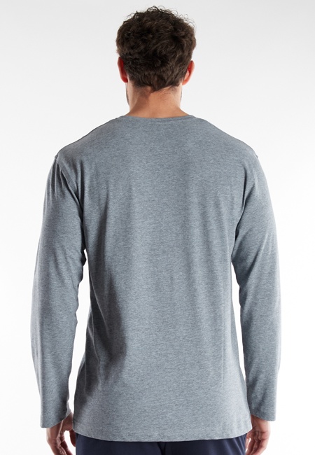 GÖTZBURG Herren Longsleeve grau uni