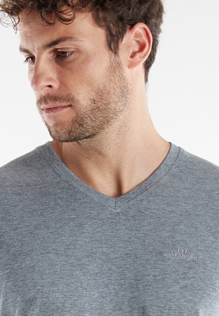 GÖTZBURG Herren Longsleeve grau uni