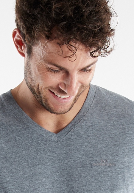 GÖTZBURG Herren T-Shirt grau uni