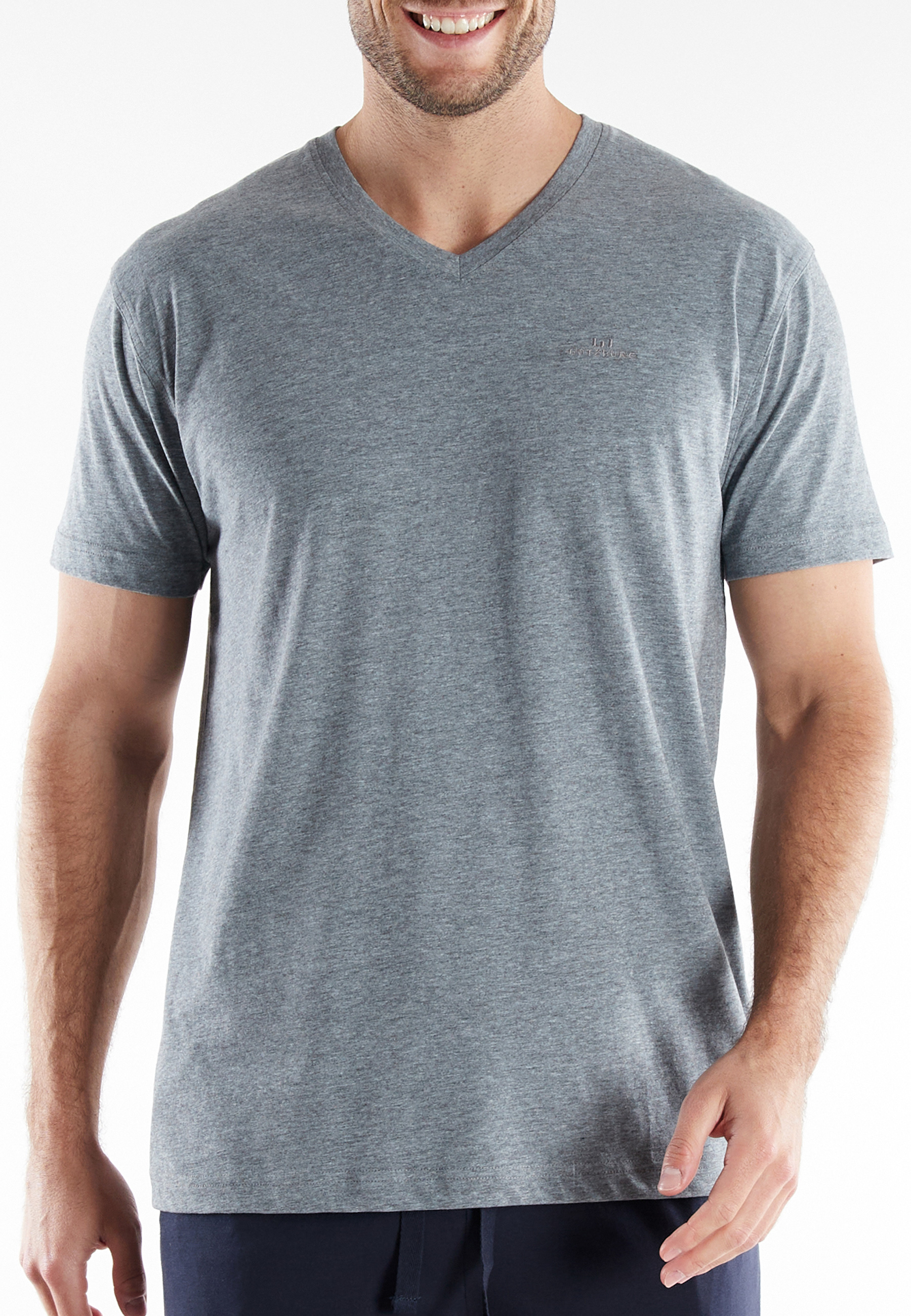GÖTZBURG Herren T-Shirt grau uni