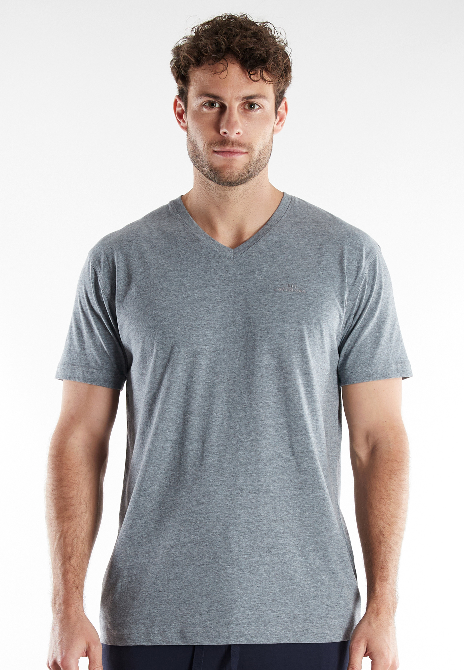 GÖTZBURG Herren T-Shirt grau uni
