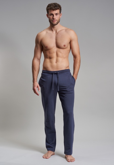GÖTZBURG Herren Lange-Hose blau uni