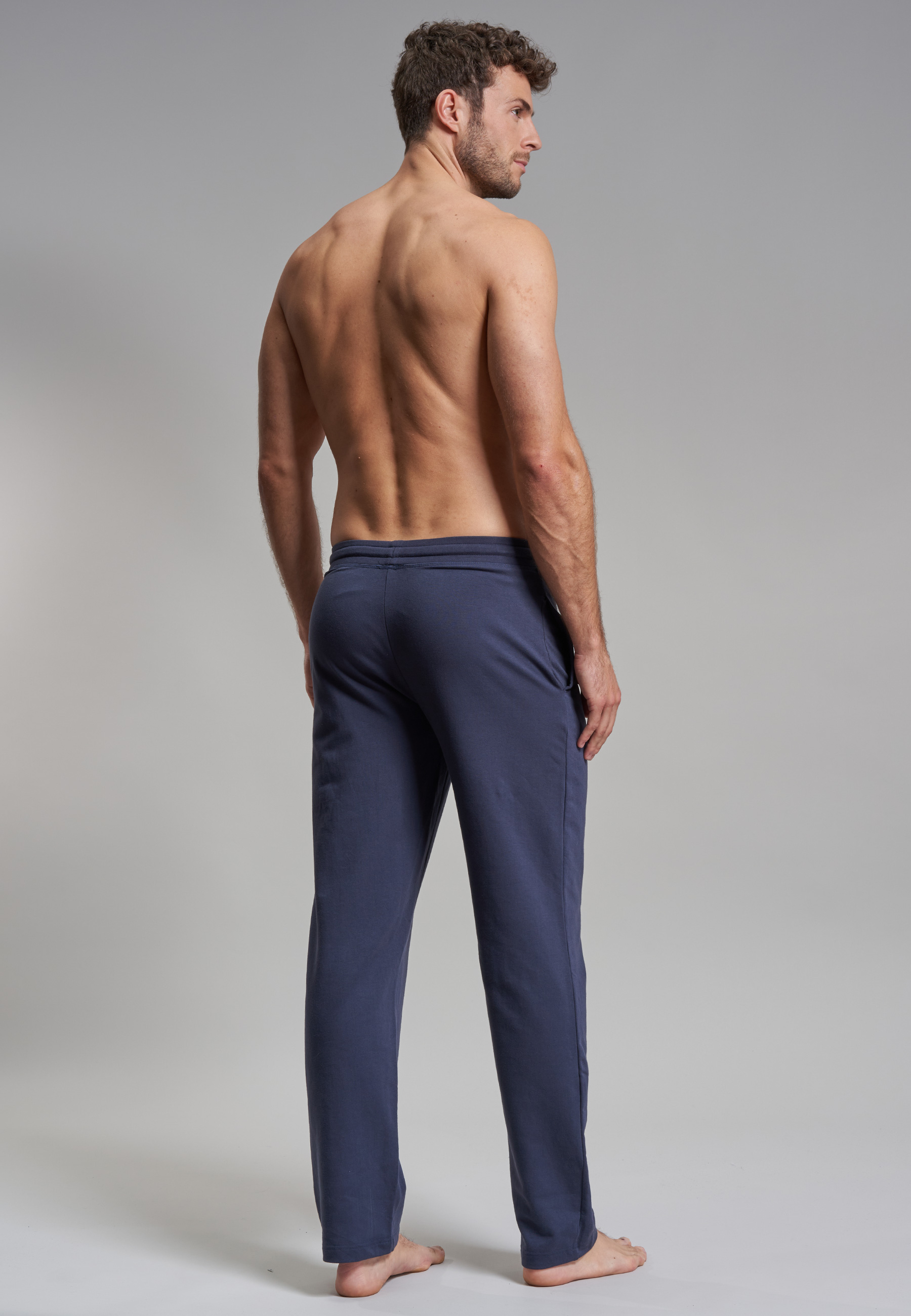 GÖTZBURG Herren Lange-Hose blau uni