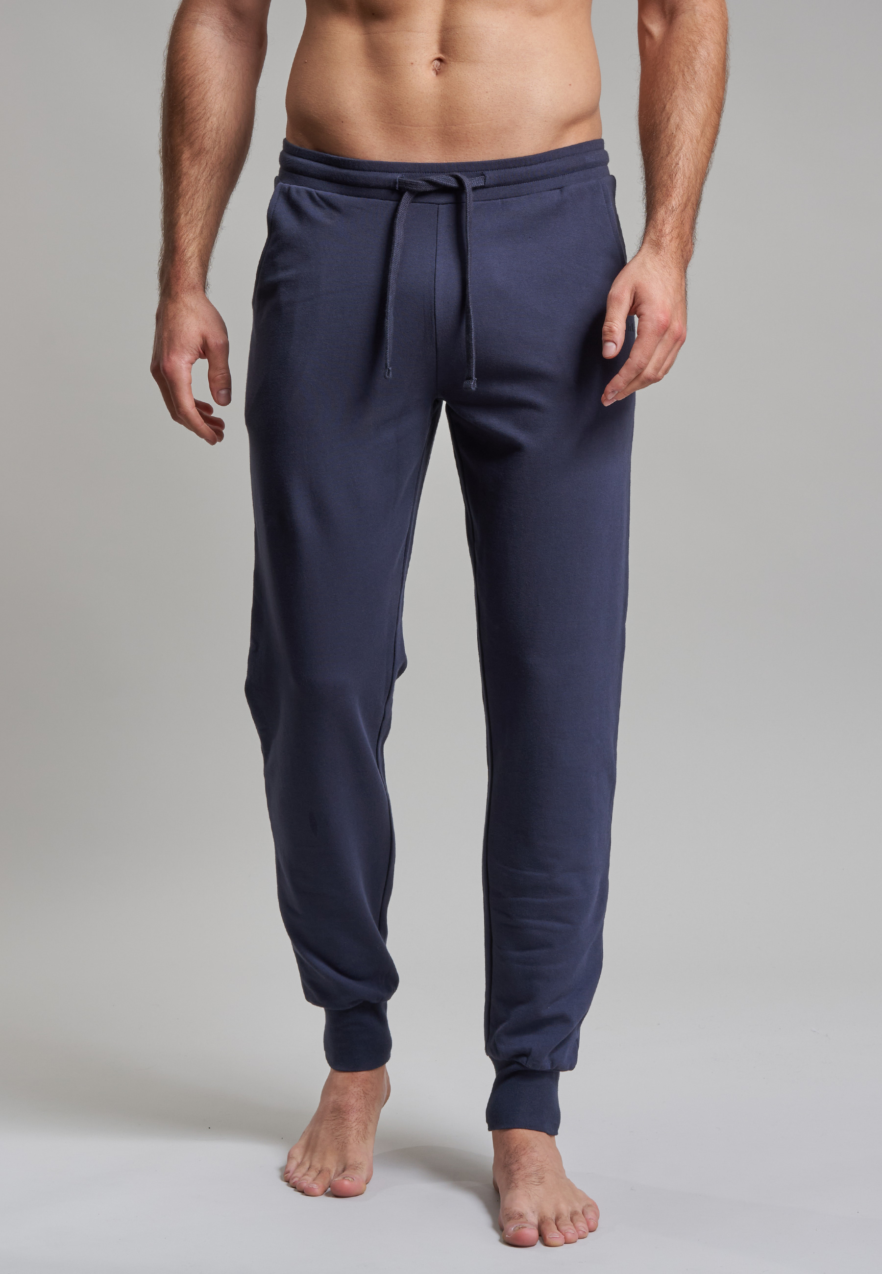 GÖTZBURG Herren Lange-Hose blau uni
