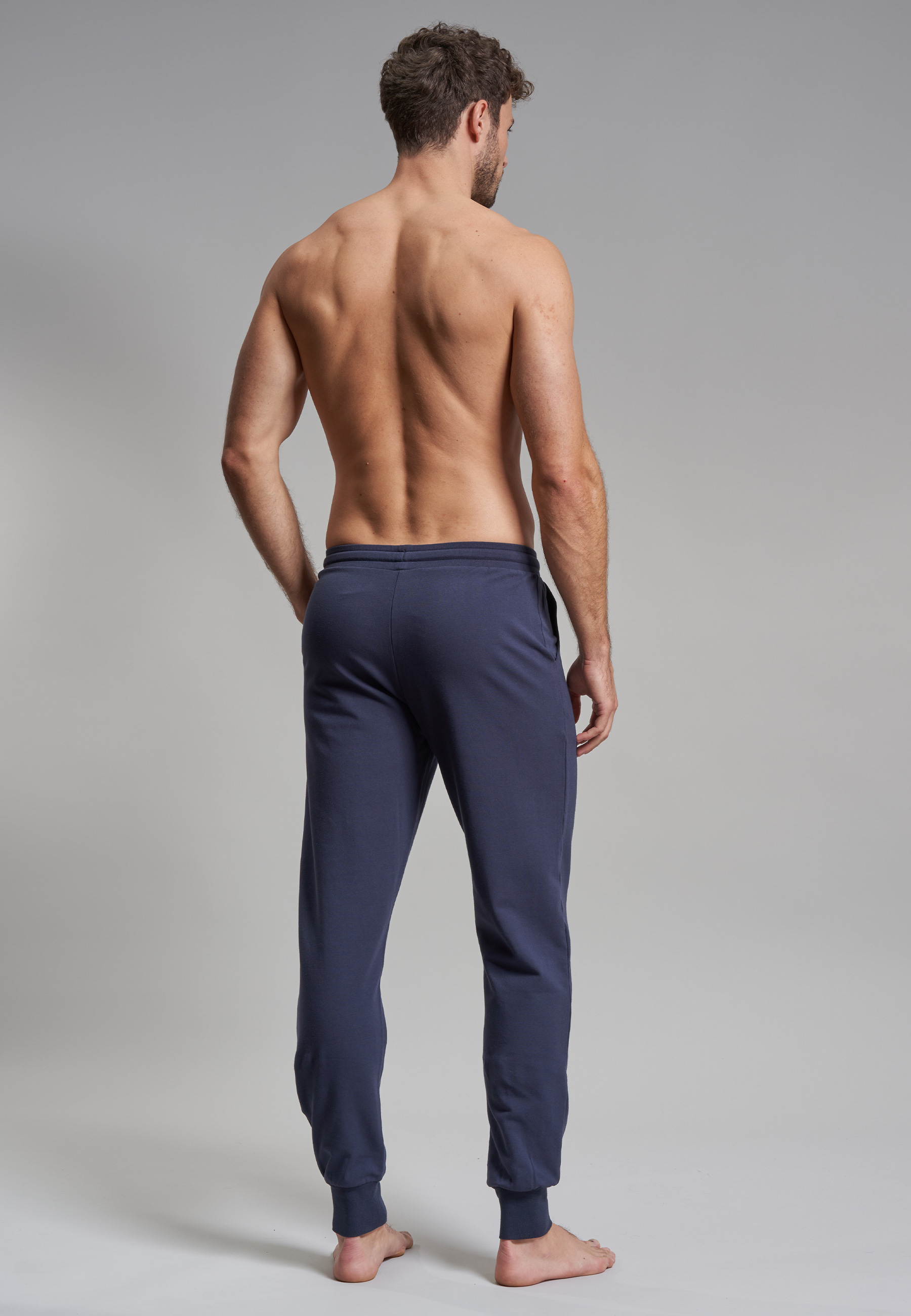 GÖTZBURG Herren Lange-Hose blau uni